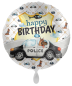 Preview: Folienballon - Happy Birthday, Polizei - ø 43cm